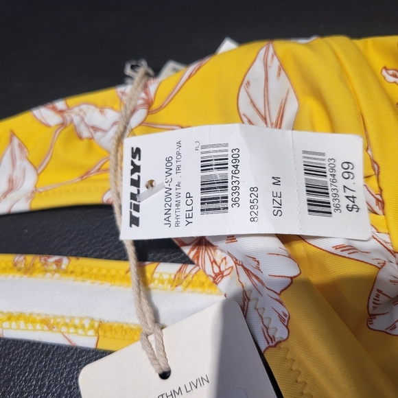 RHYTHM Vanuatu High Cut Bikini Bottoms💛 medium New with tags - Picture 8 of 11